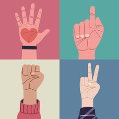 human rights four hands