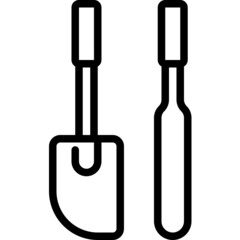 spatula line icon