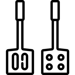 spatula line icon