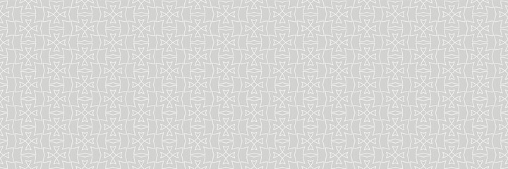 Background image with simple geometric ornament on light gray background for your design projects, seamless patterns, wallpaper textures with flat design. Vector illustration