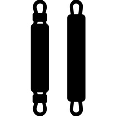 rolling pin solid line icon