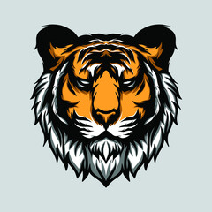 tiger head vector