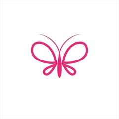 initials b logo vector template butterfly