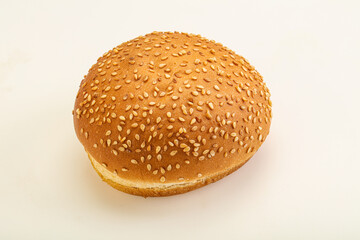 Burger bun with sesame seeds