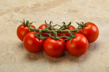 Fresh ripe cherry tomato branch