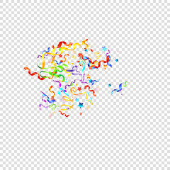 ribbon serpentine tinsel red spiral color curly