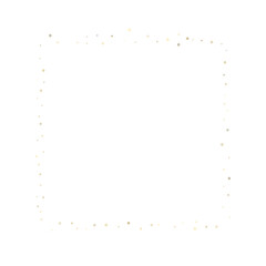 Gold Glitter Stars. Luxury Shiny Confetti.