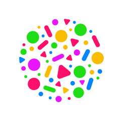 Fototapeta na wymiar Candy lollies vector logo icon 