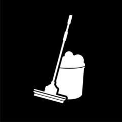 Cleaning Icon isolated on dark background