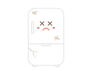 冷蔵庫　ベクターイラスト　アイコン