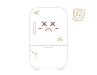 冷蔵庫　ベクターイラスト　アイコン