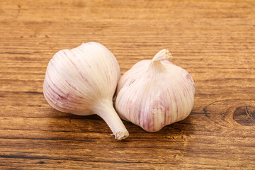 Fresh ripe and tasty garlic