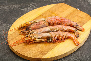 Tasty big Langoustine over the board
