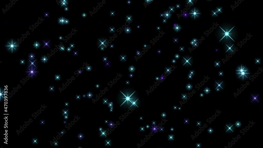 Poster futuristic concept of digital hologram technology of flight of various particles. abstract cyberspac