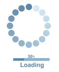 Loading icon set. vector illustration