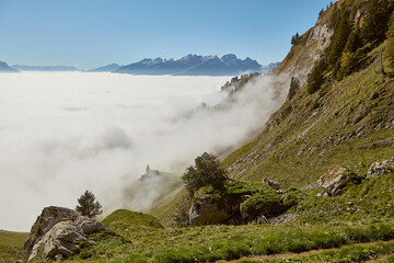 Views of Alvier group from Saxerluecke