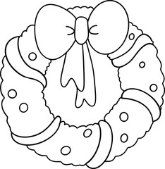 christmas decoration coloring page