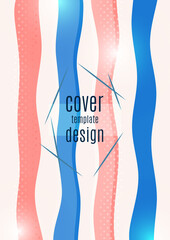 Abstract background with colored wavy lines. Vector