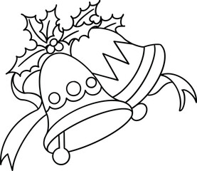 christmas  bells coloring page