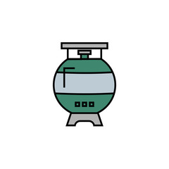 gas, tube gas line colored icon. Elements of energy illustration icons. Signs, symbols can be used for web, logo, mobile app, UI, UX