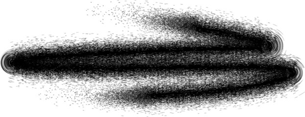 Fototapeta premium Sprayed black line .Graffiti art design . Noise dispersion logo . Spray effect .Grunge texture . Distressed element .vector 