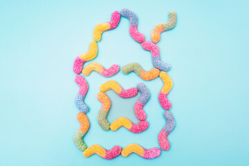 House made of gummy worms