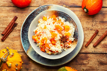 Fragrant pumpkin risotto