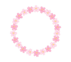 Cherry Blossom Frame, Circular Form