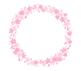 Cherry Blossom Frame, Circular Form