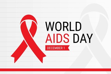 Illustration vector graphic of World AIDS Day. The illustration is Suitable for banners, flyers, stickers, Card, etc.	