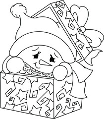  christmas snowman  coloring page