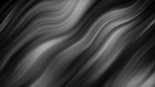 Black white color smooth stripes motion wave animated background