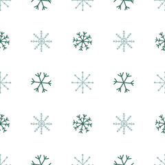 set of snowflakes