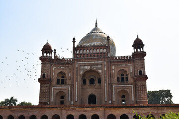 Fototapeta na wymiar Mughal Tomb or, Safdarjang's Tomb or, Safdarjung's Tomb. A Islamic Mausoleum in Delhi, India.
