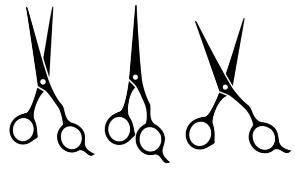 set of professional scissors