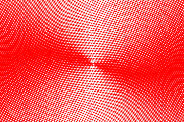 Red gradient wavy halftone pattern
