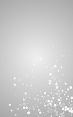 Gray Snow Vector Gray Background. Christmas