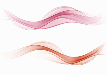 Smooth, clear, beautiful waves set. Wave abstract vector background.