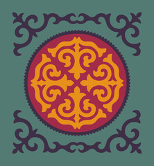 Traditional ornament of Asian nomads