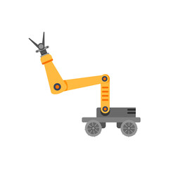 Robot with mechanical hand to automatically work