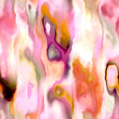 Obraz premium Bright marbled painted abstract active wear pattern. Seamless summer fashion organic clothing fluid ink design tile. 