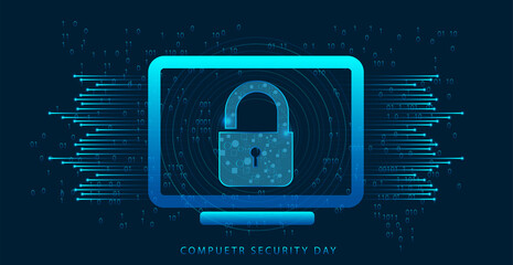 computer security day in digital style.