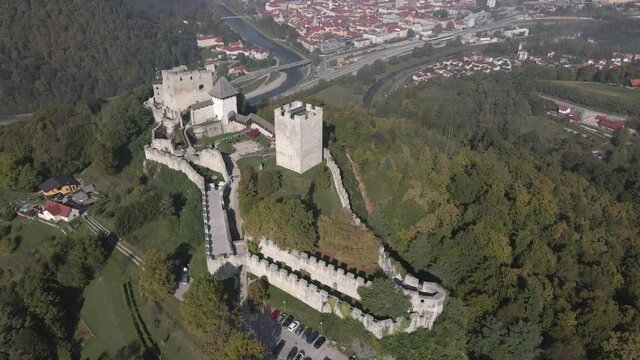 Celje Castle in Slovenia by Drone 2