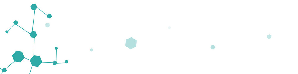 Medicine Atom Vector Panoramic White Background.