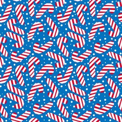 Seamless new year pattern with candy for fabrics and textiles and linens 