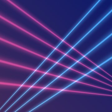 80s 90s retro glowing laser beam rays background