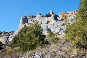 Cañón del rio Riaza. Segovia. España. Europa.