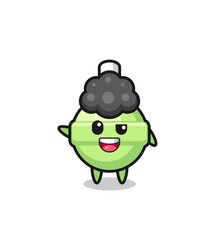 lollipop character as the afro boy