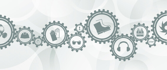 vector illustration of a set of gray buttons	