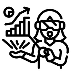 presentation line icon